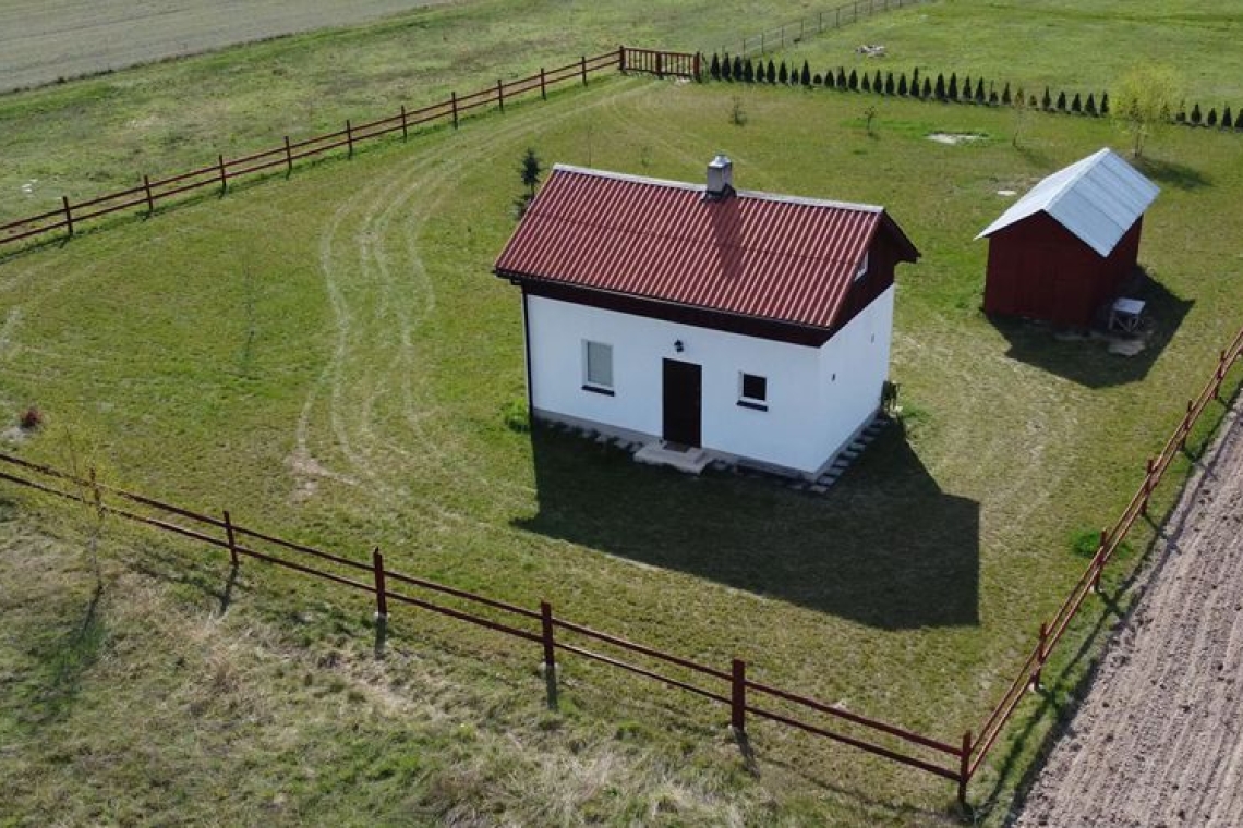 NA SPRZEDAŻ - Działka rekreacyjna z domkiem, w pobliżu j. Krasne, 2163 m2  