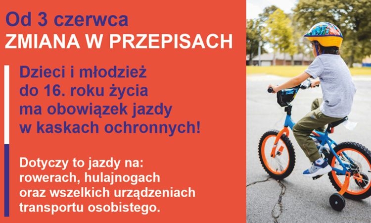 Kask to już nie wybór — to obowiązek. Nowe przepisy dla dzieci w ruchu drogowym